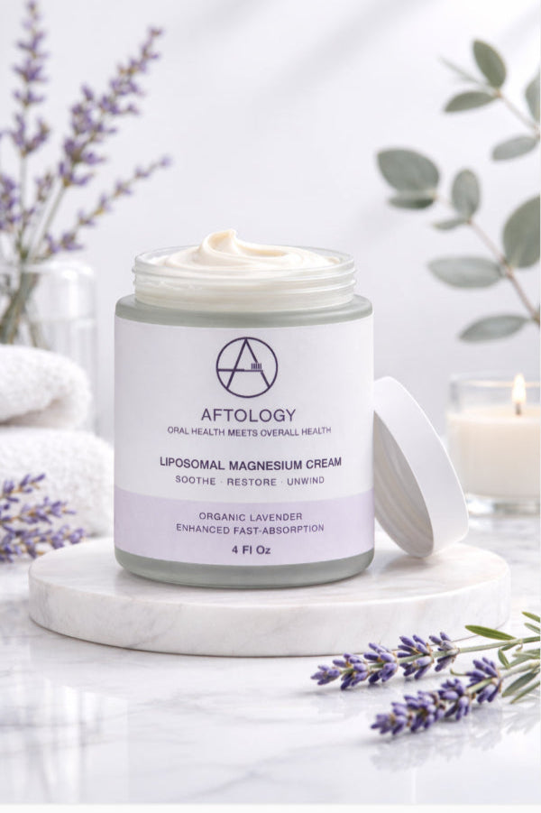 Aftology Liposomal Magnesium Cream with lavender botanicals